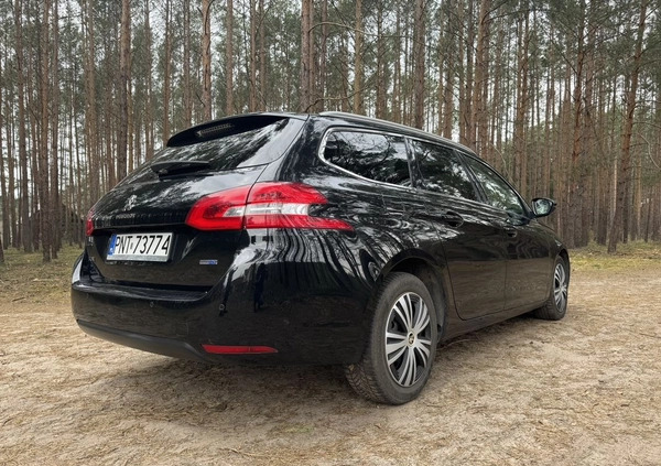 Peugeot 308 cena 43000 przebieg: 134232, rok produkcji 2016 z Pilawa małe 352